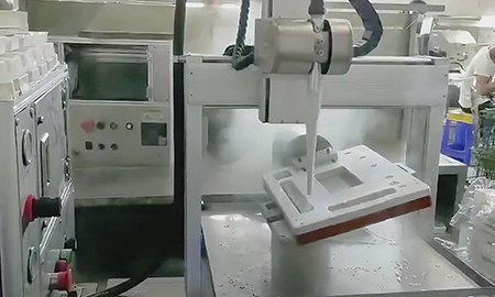 干冰清洗機(jī)筆記本后殼干冰去毛刺打樣 